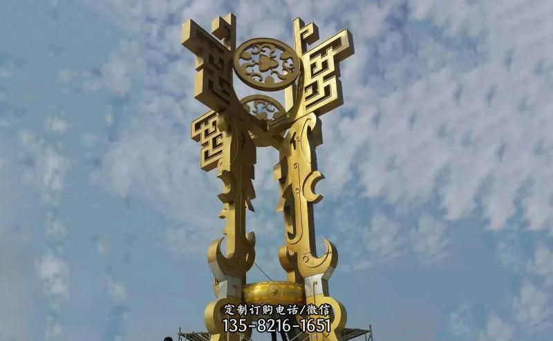 广场不锈钢标志雕塑 广场不锈钢标志雕塑