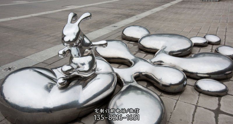 不锈钢兔子景观雕塑-中源雕塑不锈钢兔子景观雕塑是如何订制的?