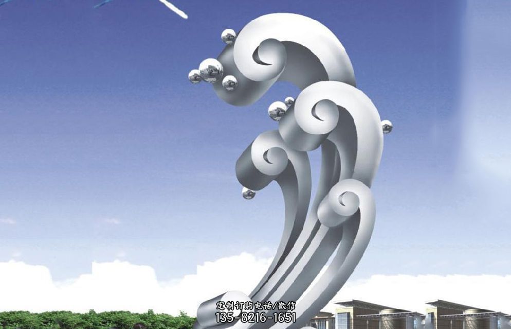 不锈钢海浪城市景观龙8官网 不锈钢海浪城市景观龙8官网
