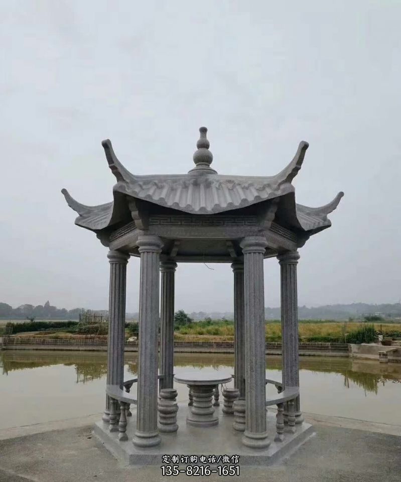 大理石凉亭石雕塑 大理石凉亭石雕塑