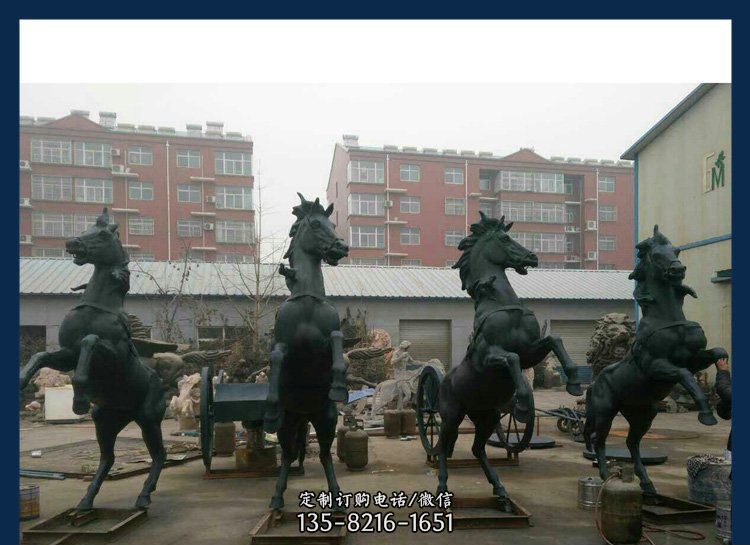 广场铜雕立式飞马动物龙8官网