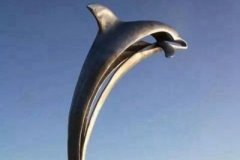 不锈钢海豚雕塑 不锈钢海豚雕塑