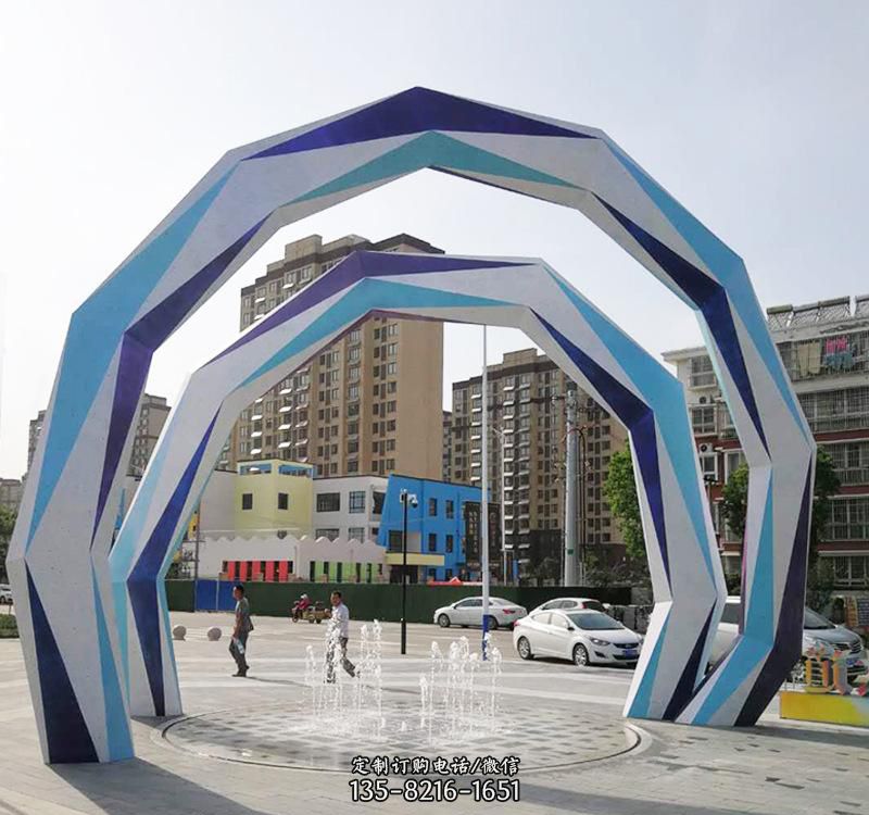 不锈钢拱门创意雕塑 不锈钢拱门创意雕塑