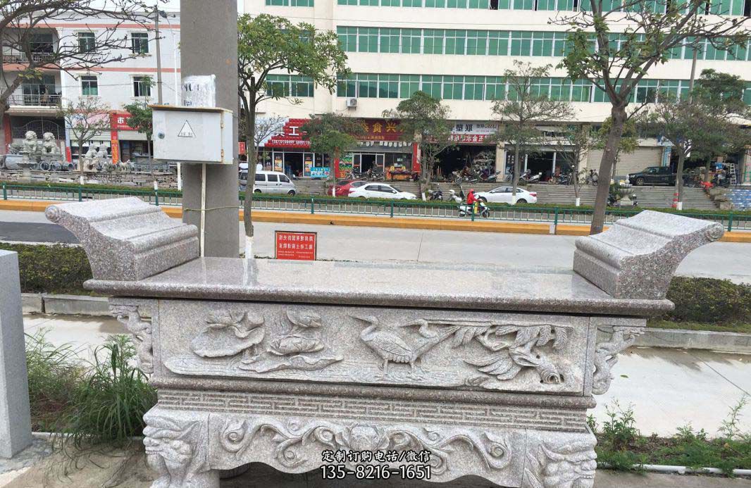 公园景观大理石案几石雕 公园景观大理石案几石雕