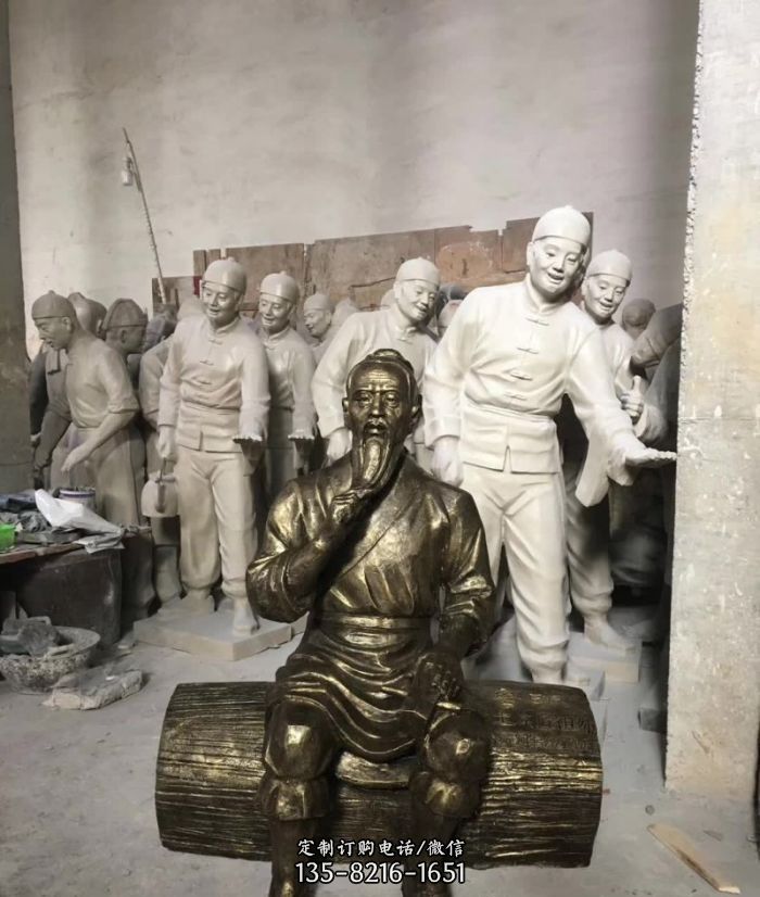名匠鲁班铜雕-建院鲁班广场雕塑