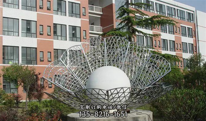 公园不锈钢明珠雕塑 公园不锈钢明珠雕塑