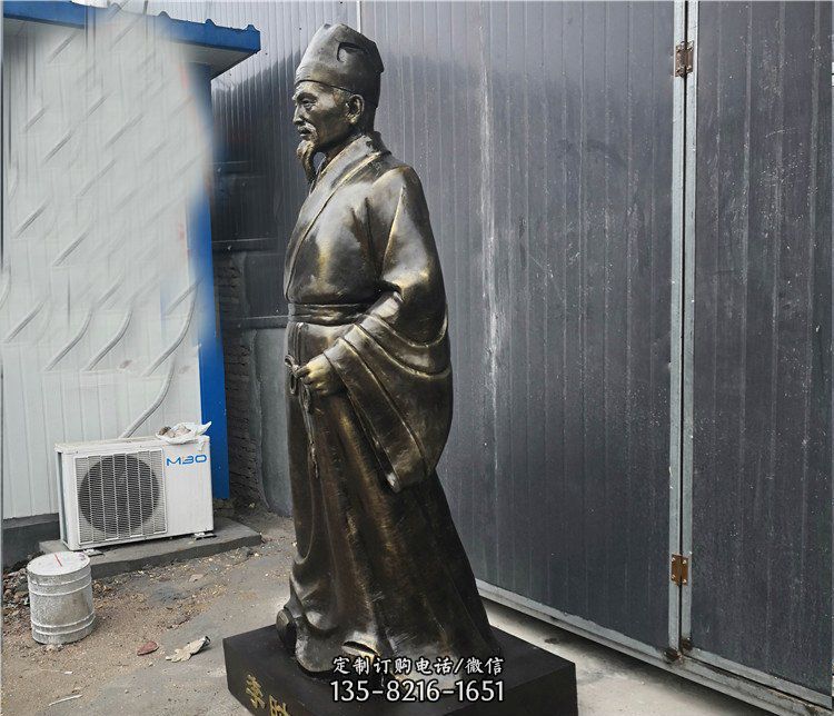 广场铸铜李时珍医学者雕塑