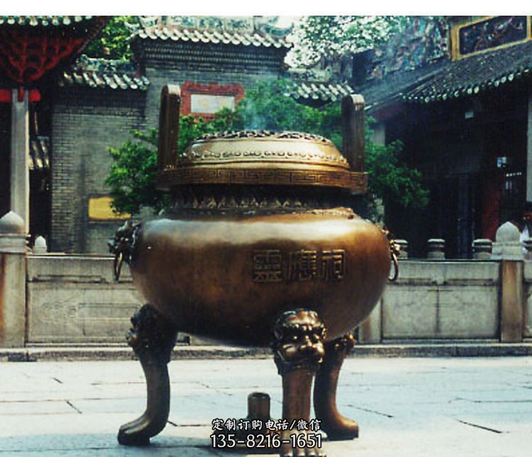 铜雕庭院景观香炉雕塑 铜雕庭院景观香炉雕塑