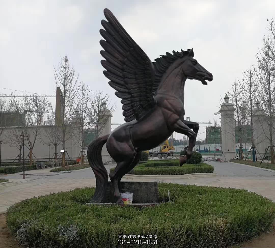 铜雕景观飞马-玻璃钢仿真雕塑飞马 铜雕景观飞马-玻璃钢仿真雕塑飞马