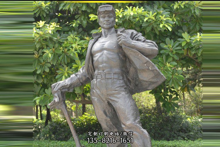 公园铜雕外出打工人物农民雕塑