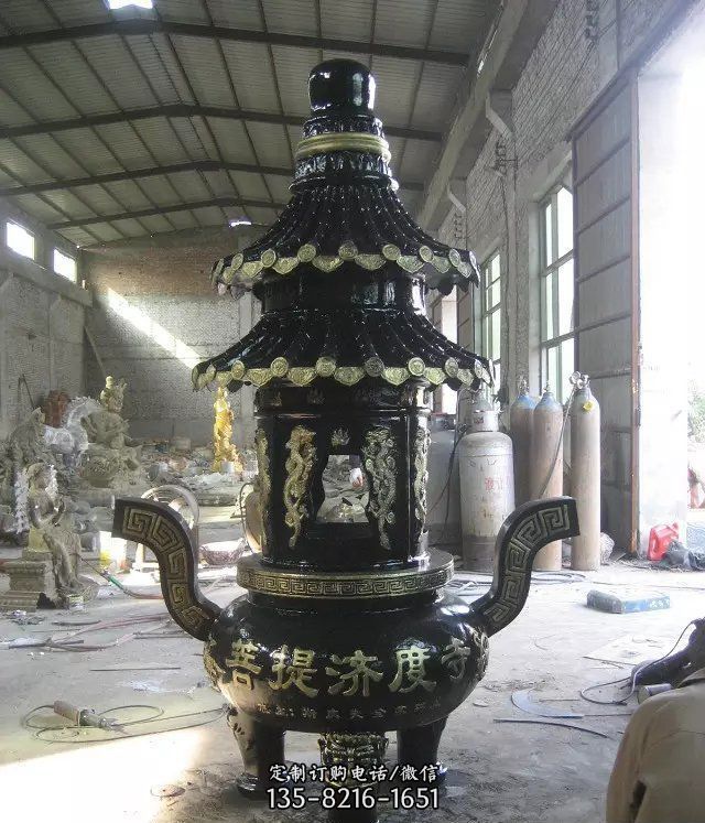 铸铜香炉铜雕-铸铜雕香炉