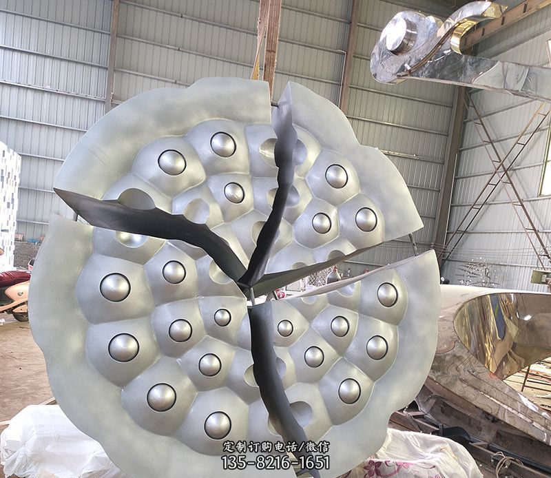 不锈钢公园莲蓬景观雕塑 不锈钢公园莲蓬景观雕塑