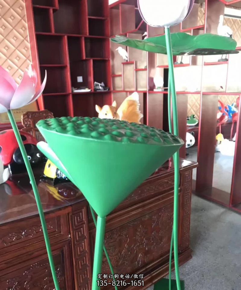 不锈钢莲藕景观雕塑 不锈钢莲藕景观雕塑