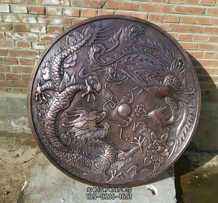 锻铜龙凤浮雕-石雕龙凤呈祥浮雕 锻铜龙凤浮雕-石雕龙凤呈祥浮雕