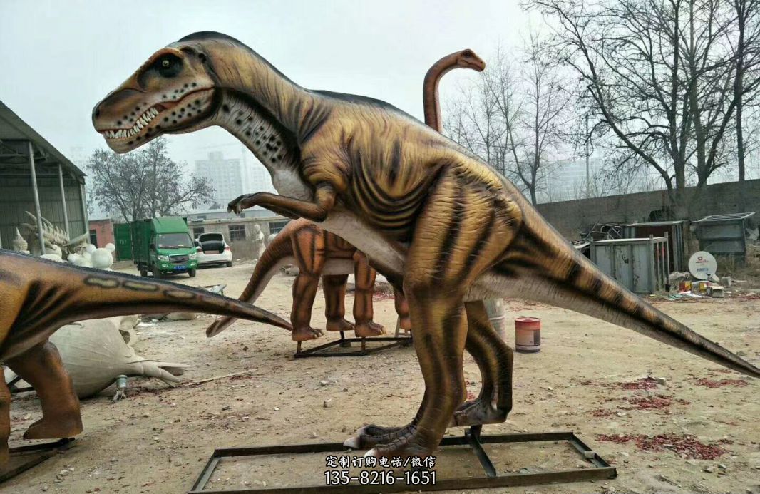 玻璃钢艺术仿真恐龙雕塑