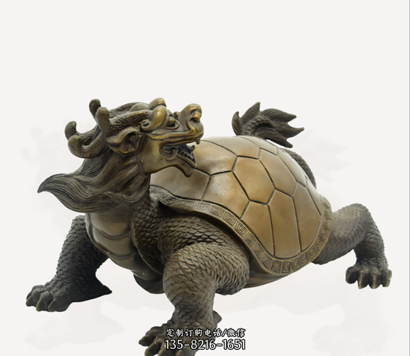 招财龙龟铜雕-招财龙龟铜雕塑