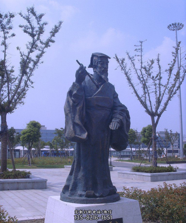 王羲之古代名人铜雕 王羲之古代名人铜雕