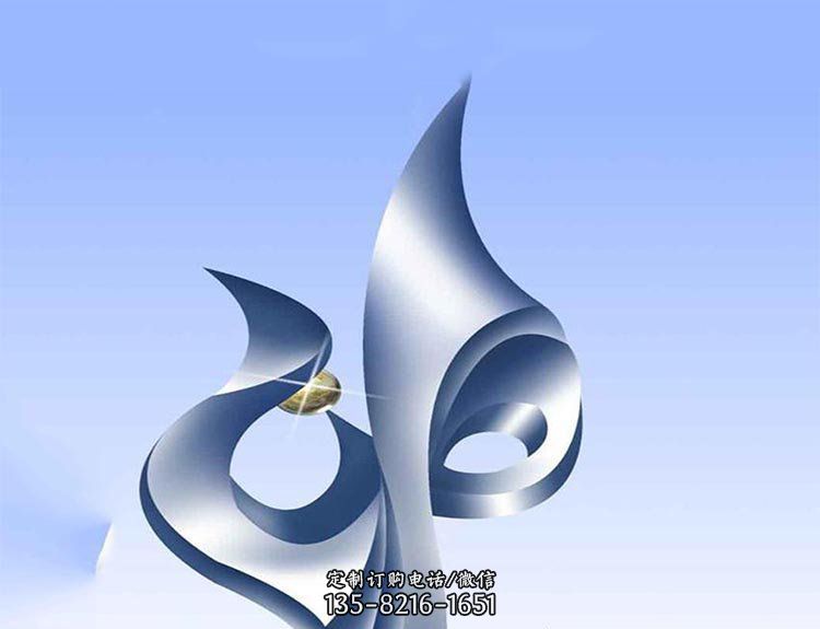 创意蓝色景观不锈钢雕塑 创意蓝色景观不锈钢雕塑