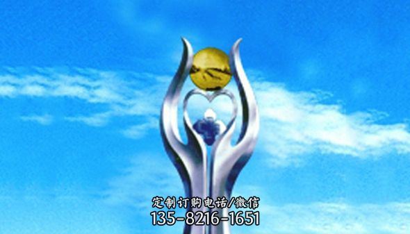 不锈钢心型城市景观雕塑 不锈钢心型城市景观雕塑