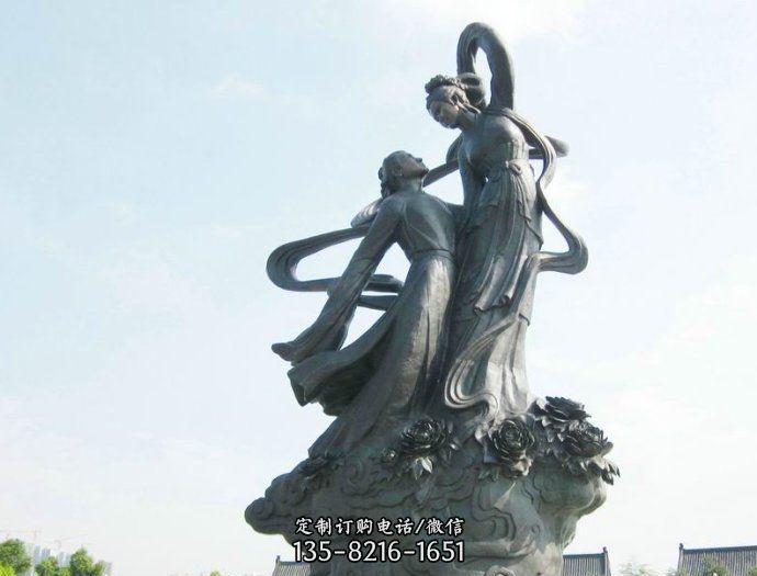 牛郎织女广场景观铜雕
