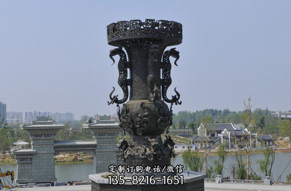 广场酒樽景观铜雕