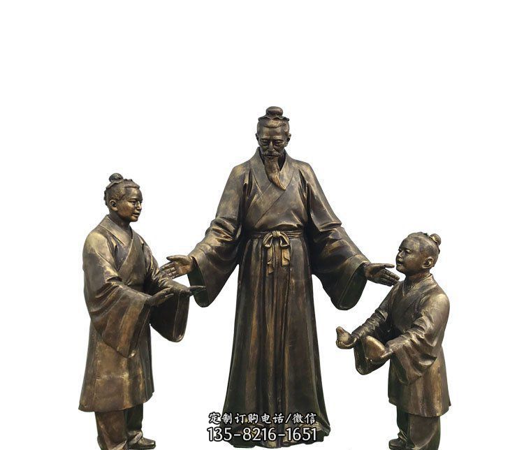 广场铜雕孔融让梨人物雕塑 广场铜雕孔融让梨人物雕塑