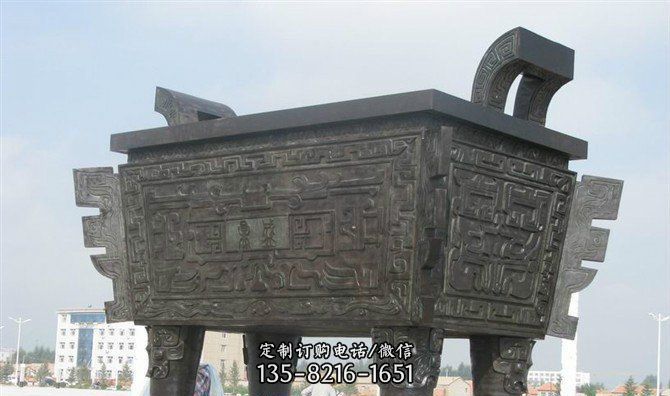 诚信铜方鼎司母戊铜雕 诚信铜方鼎司母戊铜雕