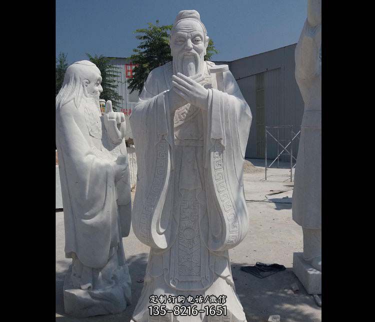 汉白玉孔子校园古代名人石雕_2 汉白玉孔子校园古代名人石雕_2
