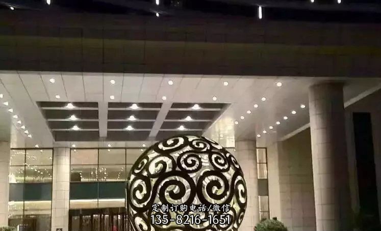 大型广场不锈钢透光镂空球雕塑 大型广场不锈钢透光镂空球雕塑