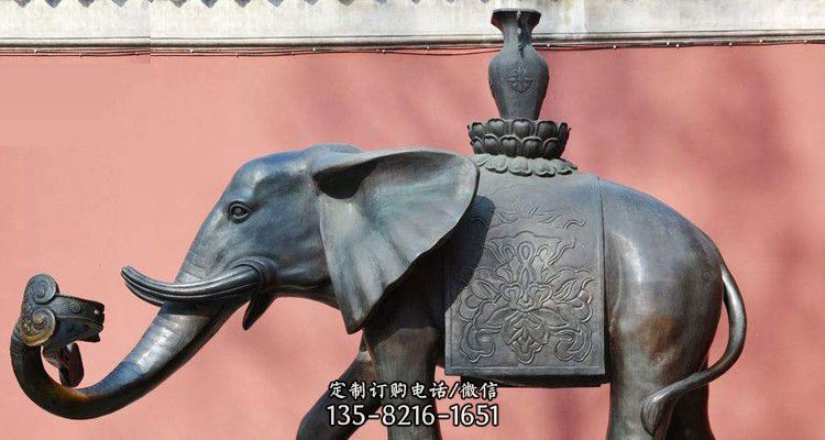 吉祥大象铜雕-大象卡通雕塑 吉祥大象铜雕-大象卡通雕塑
