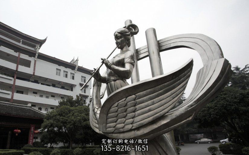 不锈钢古代美女吹笛子龙8官网 不锈钢古代美女吹笛子龙8官网