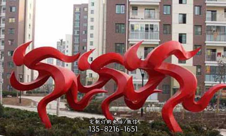 不锈钢奔跑抽象人物小区景观雕塑 不锈钢奔跑抽象人物小区景观雕塑
