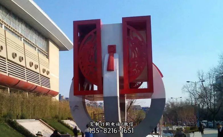 广场不锈钢圆环雕塑 广场不锈钢圆环雕塑