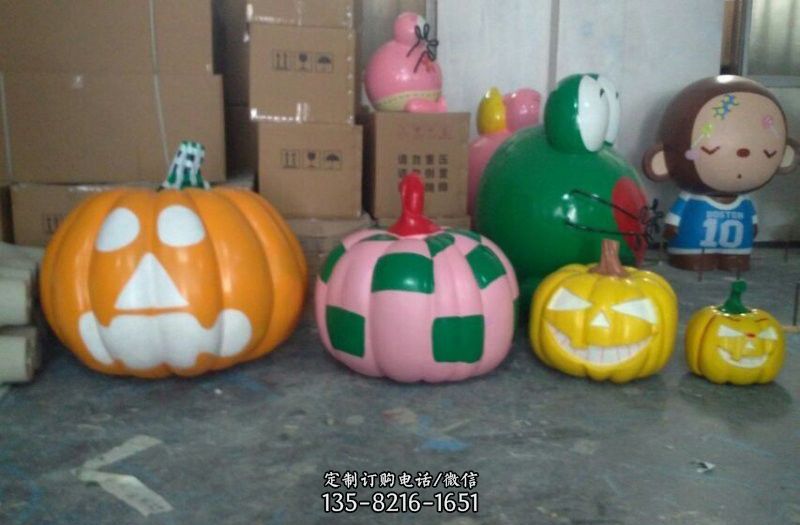 玻璃钢彩绘南瓜 玻璃钢彩绘南瓜