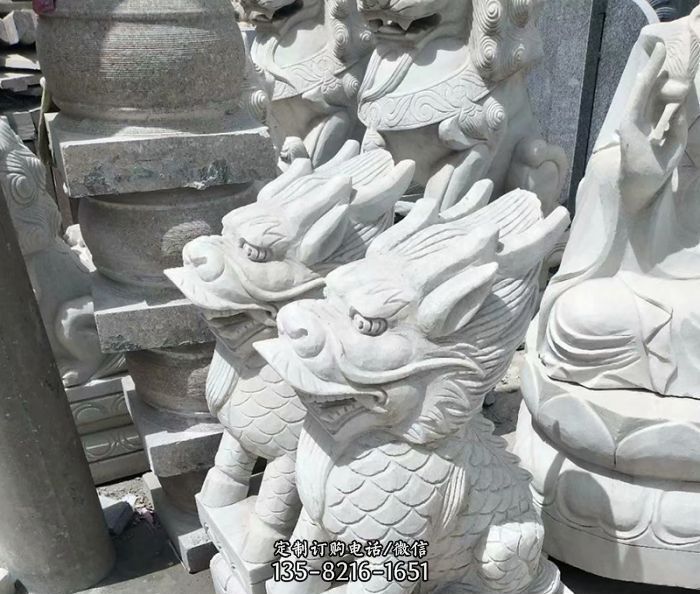 古代神兽大理石麒麟石雕 古代神兽大理石麒麟石雕