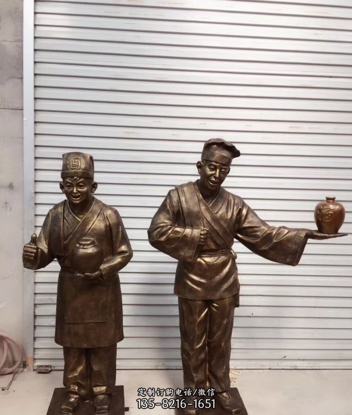 卖酒的店小二铜雕 卖酒的店小二铜雕