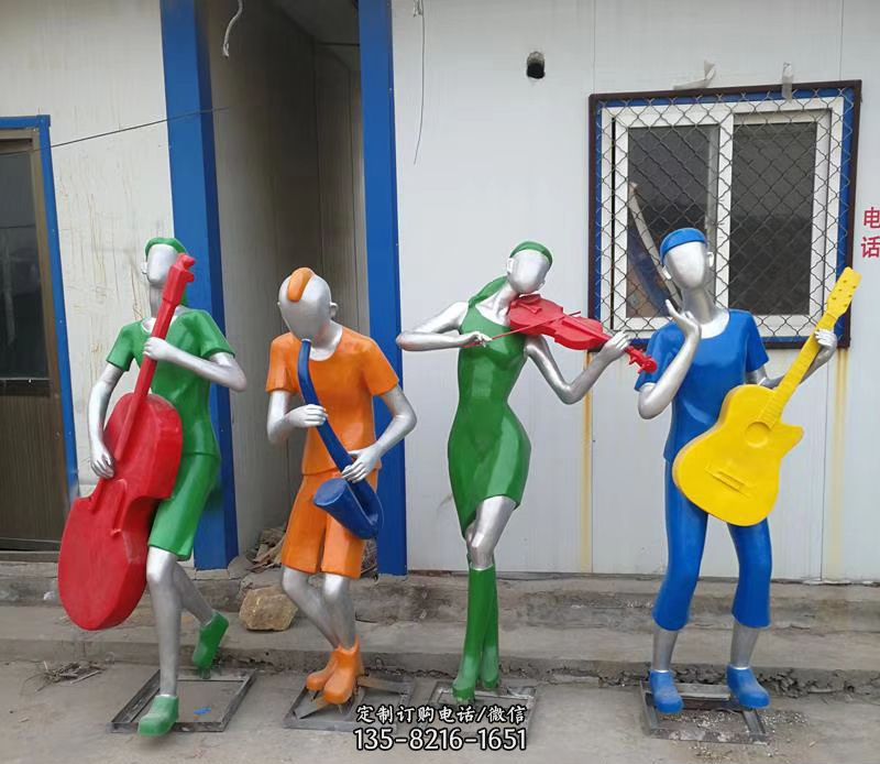 不锈钢彩绘音乐人物 不锈钢彩绘音乐人物