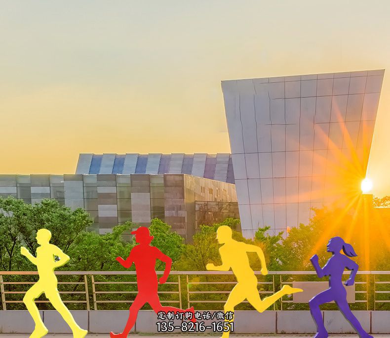 跑步剪影不锈钢雕塑 跑步剪影不锈钢雕塑