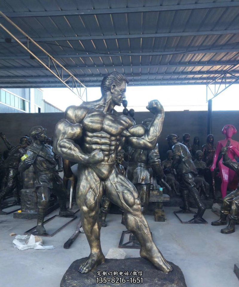 大力士人物运动健儿铜雕雕塑