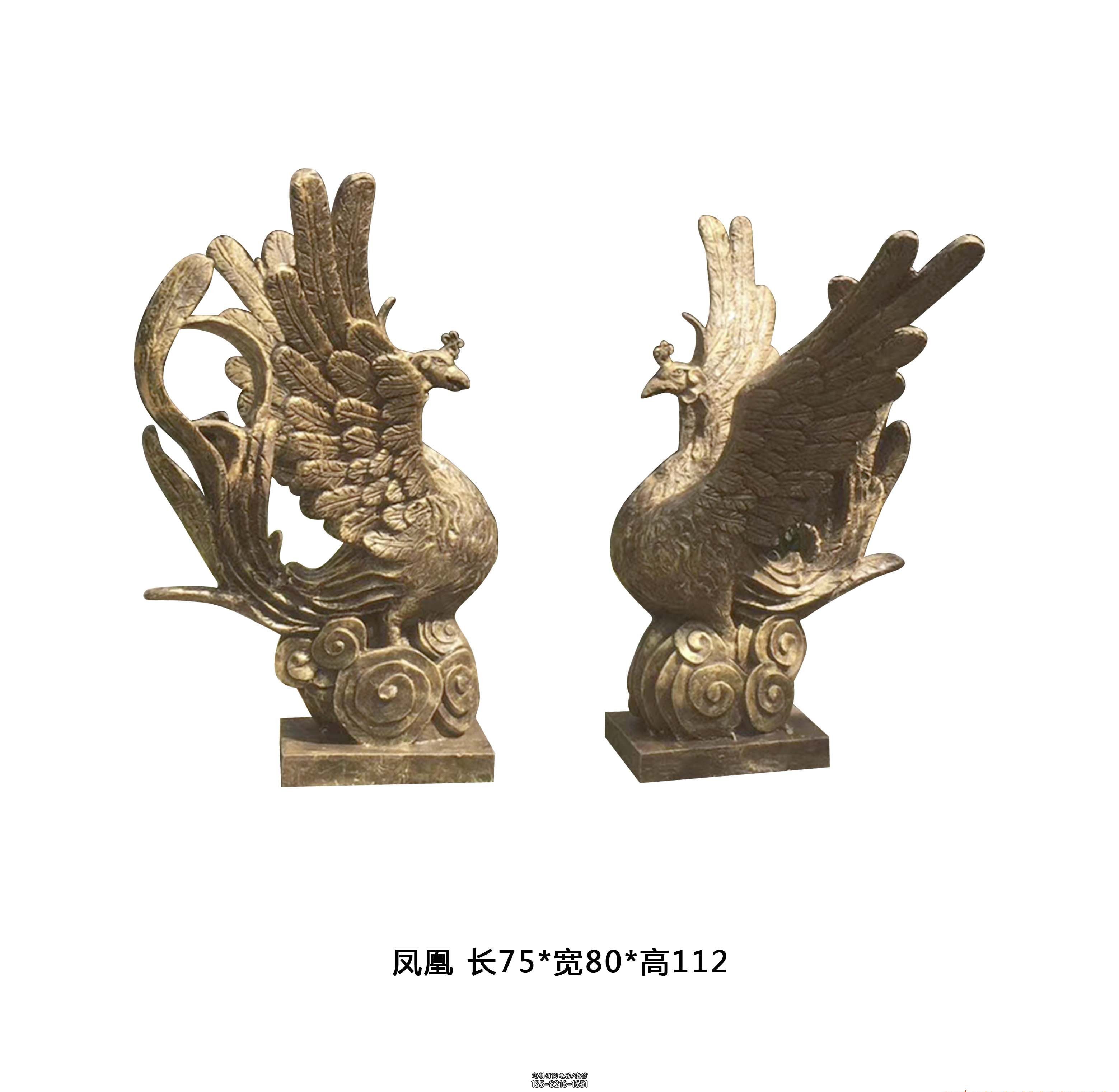 铜雕凤凰雕塑-仿真凤凰雕塑 铜雕凤凰雕塑-仿真凤凰雕塑