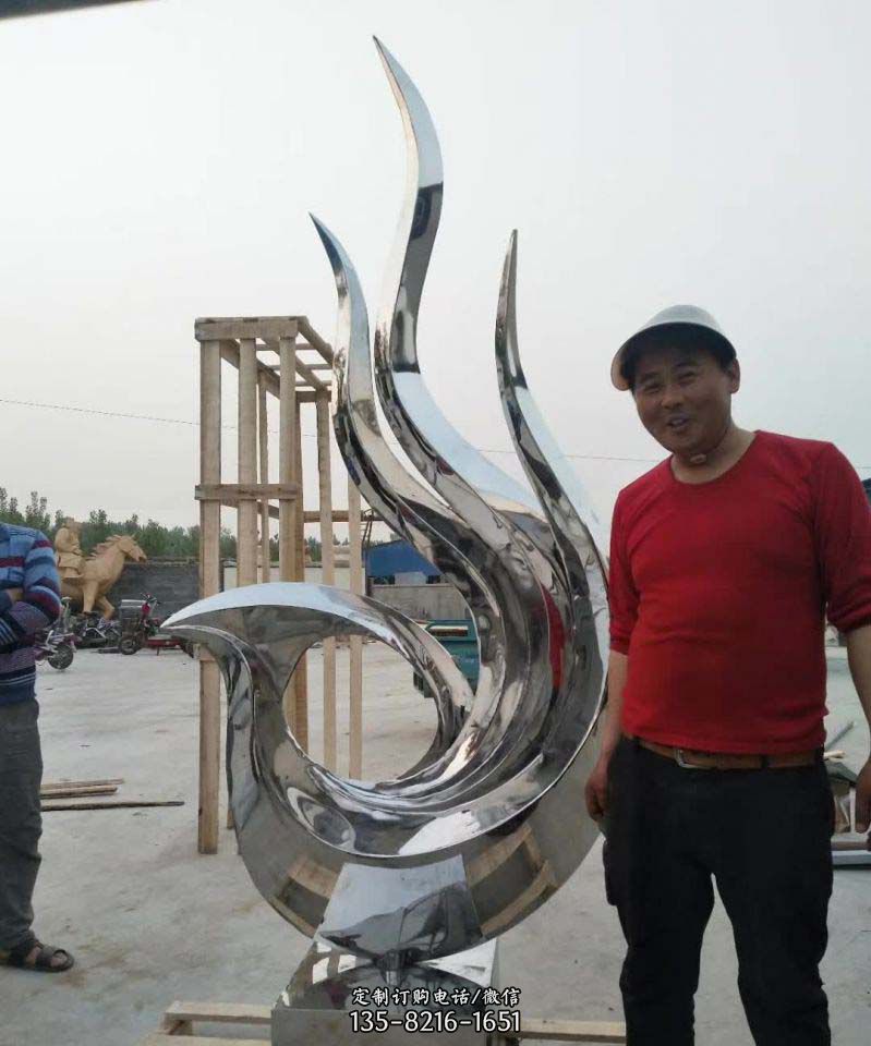 不锈钢艺术凤凰雕塑1