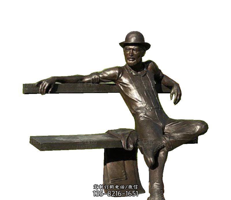 铜雕广场人物雕塑