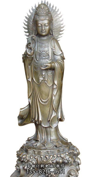 渡海观音铜雕-石雕滴水观音菩萨 渡海观音铜雕-石雕滴水观音菩萨