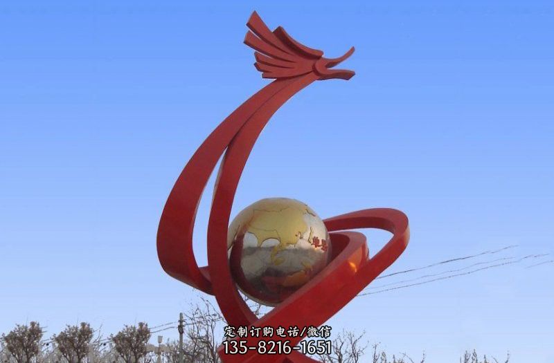 不锈钢抽象龙-浮雕云纹古琴 不锈钢抽象龙-浮雕云纹古琴