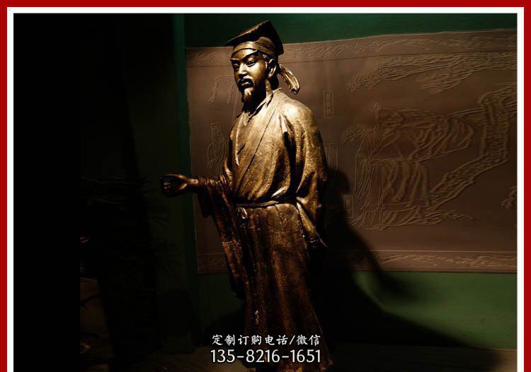 铜雕王安石古代诗人雕塑 铜雕王安石古代诗人雕塑