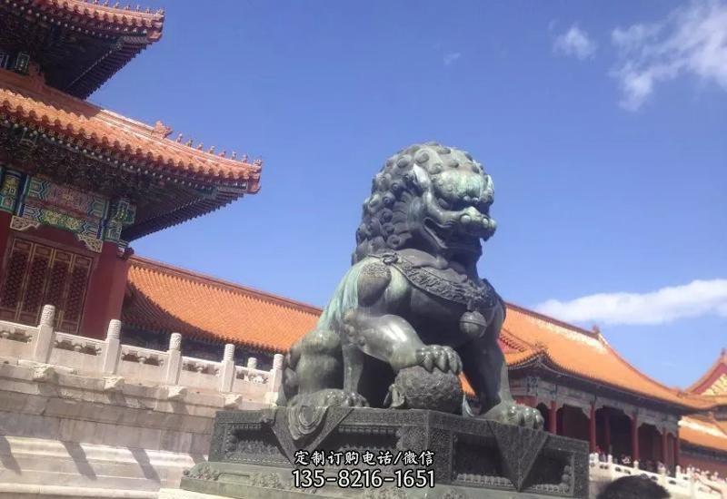 青铜狮子雕塑-石雕狮子汉白玉狮子 青铜狮子雕塑-石雕狮子汉白玉狮子
