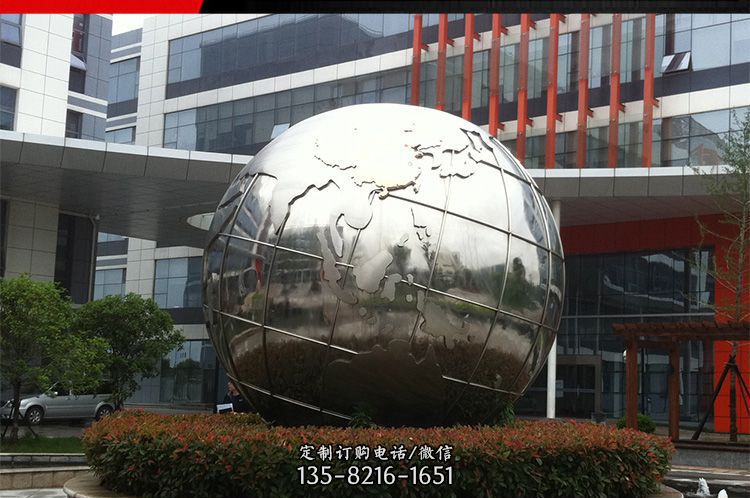 商场不锈钢地球景观雕塑 商场不锈钢地球景观雕塑