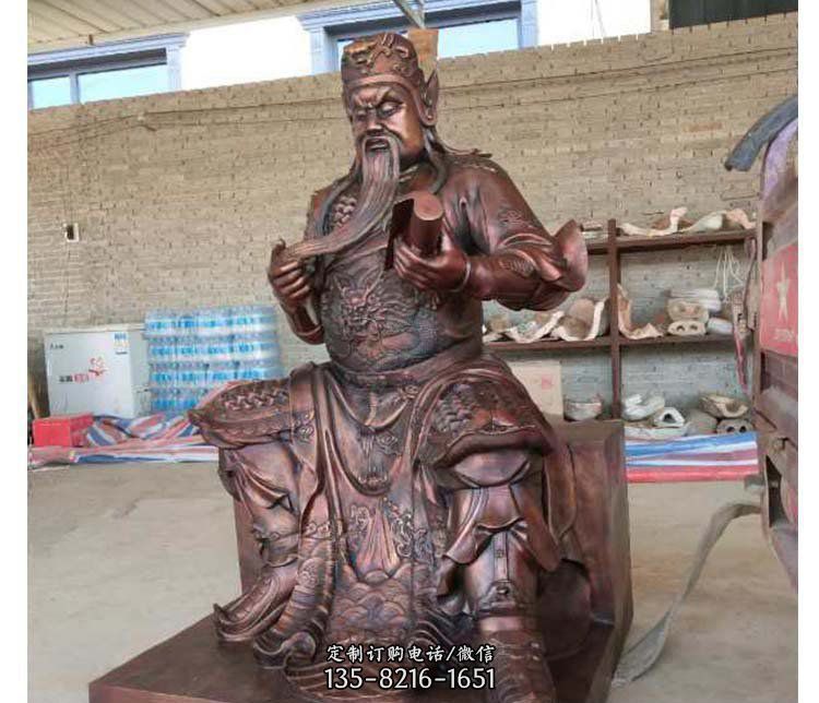 铜雕镇宅关公寺庙神像雕塑摆件 铜雕镇宅关公寺庙神像雕塑摆件