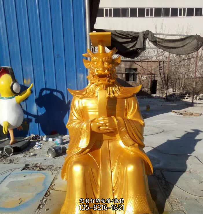 广场龙王铜雕-仿古龙王人物石雕 广场龙王铜雕-仿古龙王人物石雕