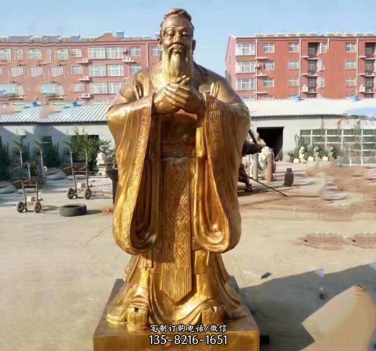 铜雕孔子-校园孔子铜雕像 铜雕孔子-校园孔子铜雕像